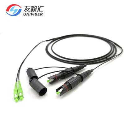 China Núcleo pre Connectorized dos conjuntos 2 do cabo pendente do SC APC de Optitap à venda
