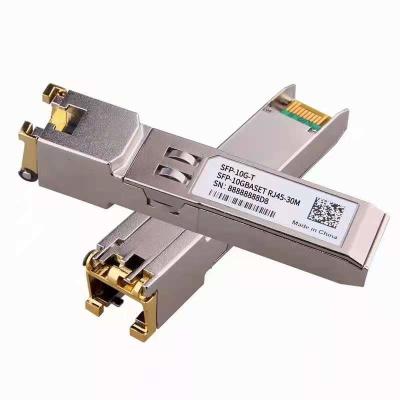 China Módulo óptico los 30m del transmisor-receptor de Ethernet del cobre SFP+ del RJ45 10G los 50m el 100m en venta