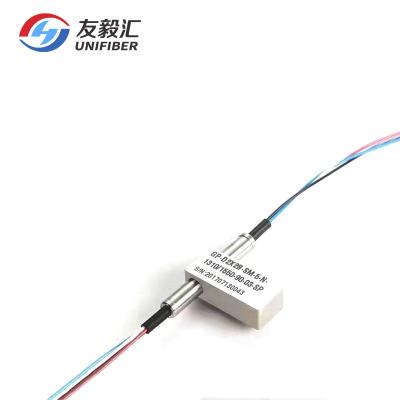China 1550nm Mechanical Fiber Optic Switch Non Latching Dual D2x2B OADM for sale