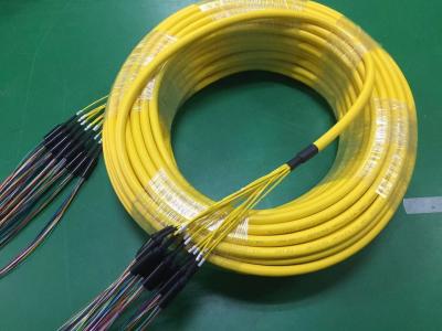 China LC UPC 144f Pre Terminated Multi Fiber Cables OFNR Jacket for sale