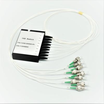 China 1310nm 1550nm ABS 1x8 Mechanical Optical Switch Non Latching 500mW for sale