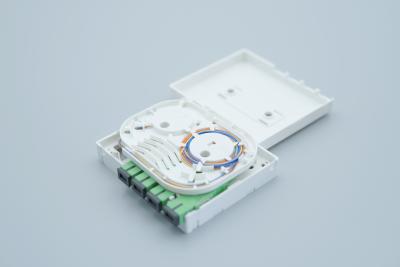 China Ftth 4 Ports SC APC Fiber Optic Wall Plate Outlet 40mm Radius for sale