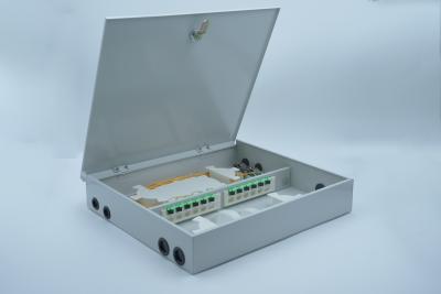 China SC APC Fiber Termination Box Cold Rolled Steel 12 Ports 24c Wall Mount for sale