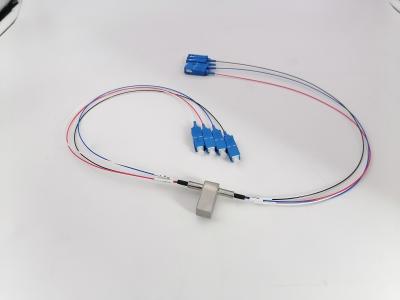 China 2x2 Bypass Mechanical Optical Switch Non Latching 5V SC UPC 1310/1550nm for sale