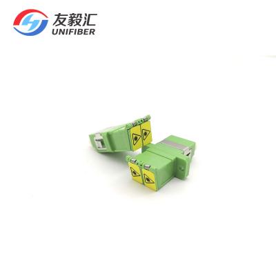 中国 LC APCの繊維光学のアダプターの二重Flangelessの自動シャッター ジルコニアFTTH 販売のため