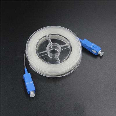 Китай Невидимый соединитель SC UPC HDPE кабеля оптического волокна G657B3 FTTH прозрачный 1.1mm продается