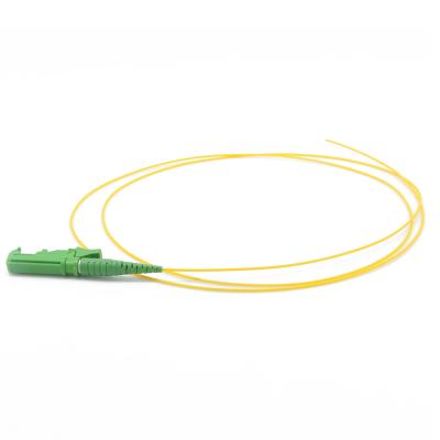 China G657A2 E2000 APC Fiber Optic Pigtail LSZH Jacket Spring Loaded Shutter for sale