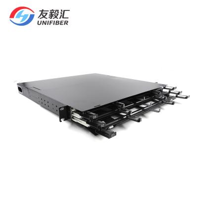 China Data Center 1U 144 Core MPO Fiber Patch Panel 12x12F Cassette Modules for sale