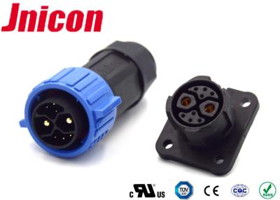 China E Vehicles Waterproof Power Connector M23 Push Locking 2 Power 1 Grouding 5 Data for sale