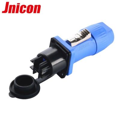 China 3 Pole IP65 Cable Plugs And Connectors High Stability Easy Assemble Long Service Life for sale