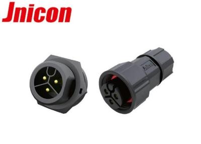 China Screw Locking Waterproof Power Connector 3 Pin , IP67 Landscape Lighting Connectors for sale