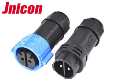 China 2 Pin 40A Waterproof Power Connector , M25 IP67 Bulkhead Power Connector for sale