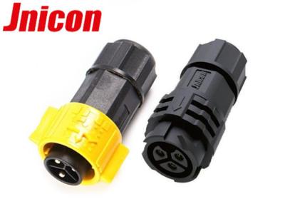 China Assembly Type Waterproof Power Plug 3 Pin IP67 Electric Push Locking for sale