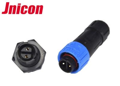 China Outdoor Waterproof Circular Connector IP67 2 Pin Push Locking Nylon Material for sale