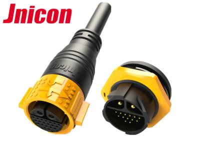 China 22 Pin Waterproof Male Female Connector Outdoor Circular Shape IP67 for sale