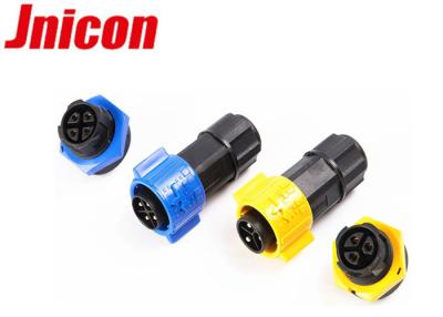 China 20 Amp Waterproof Plastic Connector Panel Mount Male Plug With Female Socket for sale