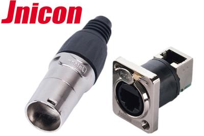 China Resistência de corrosão alta da durabilidade do conector impermeável do CCTV IP65 RJ45 à venda