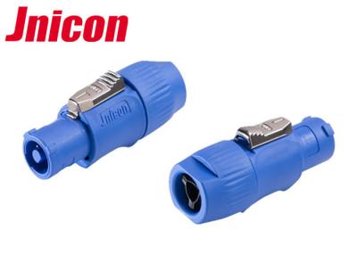 China Blue IP65 Waterproof LED Connectors High Refined Copper Contact Retardant Material for sale