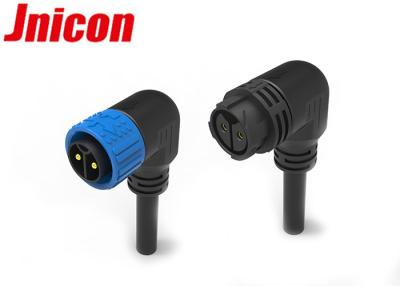 China Right Angle Watertight Power Connectors 20AWG - 12AWG Cable With Male Female Plug for sale