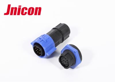 China Push Locking Waterproof Socket And Plug Connector 12 Pin IP67 Anti - Deformation for sale