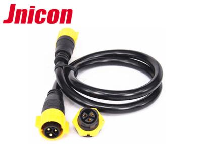 China 4 Pin Yellow IP67 Power Connector 500V 20A Soldering Type Male Female for sale