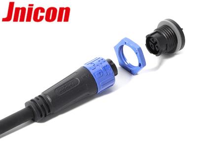 China M16 3 Poles Waterproof Underground Cable Connector 10A / 300V Overmolded for sale