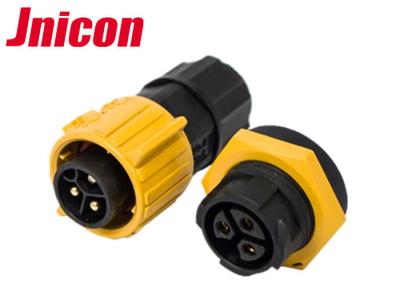 China 3 Pin Soldering Waterproof Cable Connector , IP67 Panel Mount Connector for sale