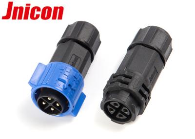China Male And Female Waterproof Bulkhead Connectors 4 Pin Push Locking Connection for sale