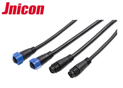 中国 IP67 Jnicon 3 Pinを溶接する男女の防水データ コネクターの屋外ケーブル 販売のため