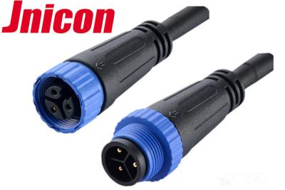China M15 IP68 Waterproof Male Female Connector 3 Pin 10A Cable Connect For LED Lights for sale