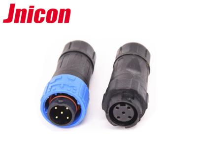 China Jnicon 5 Pin Waterproof Male Female Connector IP67 Push Locking Connection for sale