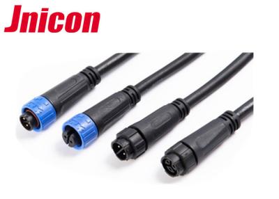 China Jnicon 2 Pin 3 Pin Waterproof Cable Connector , IP67 Outdoor Electrical Cable Connectors for sale