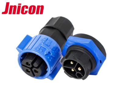 China M19 3 Pole Waterproof Plug And Socket Cable Connector IP68 Wire To Board For Power LED for sale