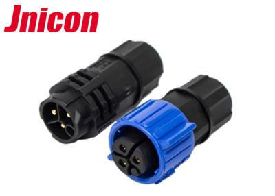China Straight LED Outdoor Waterproof Connectors 3 Pin Blue Color For LED Display for sale