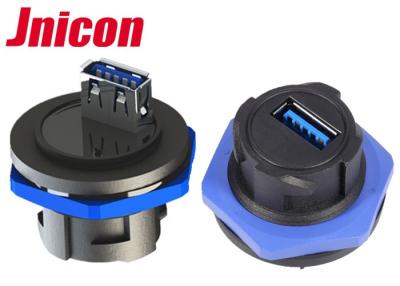 China Female To Female Waterproof USB Connector M25 Socket Quick Push Locking for sale