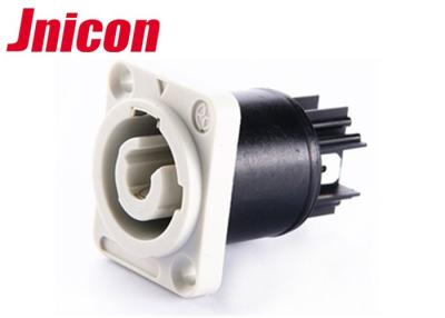 China 3 Pin Circualr IP44 Waterproof LED Connectors Powercon Socket 500V / 20A for sale