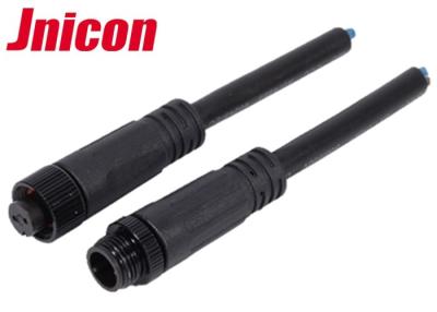 China Jnicon M12 Waterproof Wire Connectors , Waterproof 2 Pin Male Cable Connector for sale