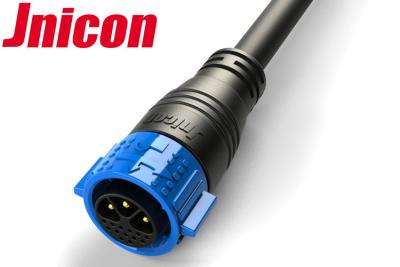 China Jnicon IP67 Plug Electrical Connectors 3 Power 13 Signal Push Locking With Cable for sale