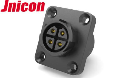 China Jnicon Flange Waterproof Panel Mount Power Connector M19 4 Pin With Small Screws for sale