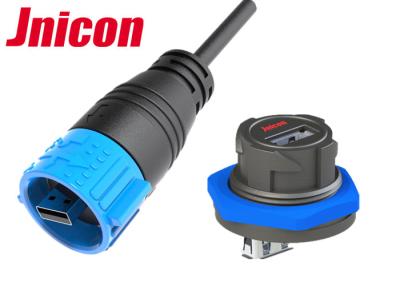 China USB 3.0 Plug Socket USB Connector Waterproof With Dust Cap High Speed IP67 for sale