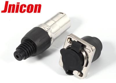 China Jnicon Watertight RJ45 Connector With Dust Cap For Ethernet LED Cabinet for sale