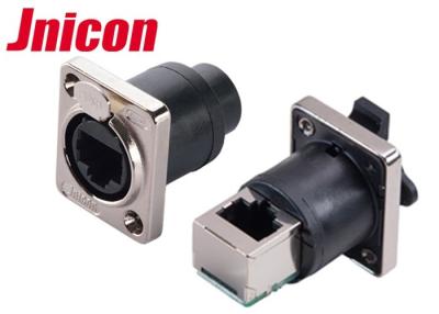 China IP44 IP65 Waterproof Data Connector , power Con Connector Straight & 90 Degree Panel for sale