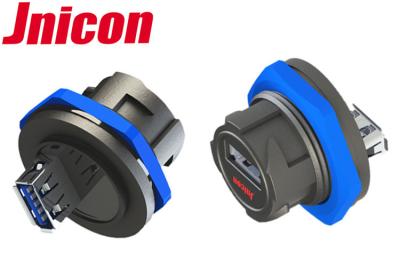 China Conector USB impermeable de la velocidad, IP67 prenda impermeable a prueba de polvo USB Jack en venta