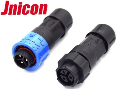 China Jnicon 10A 3 Pin Circular Power Connector , Male Female Power Connector M16 Push Locking for sale