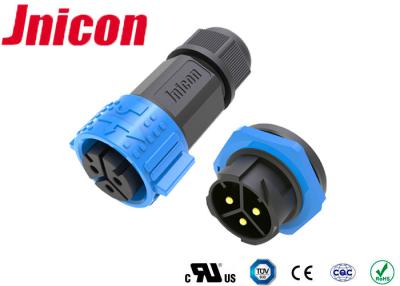 China 3 Pole High Current Waterproof Connectors Male To Female Panel Mount 50A High Voltage for sale