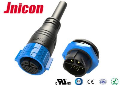 China 30A DC Data Waterproof Cable Connector IP67 20 Pin Self Locking Multi - Core Structure for sale