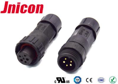 China Push Locking IP68 10A Waterproof Connectors 5 Pin AC Power Socket CCC Compliant for sale