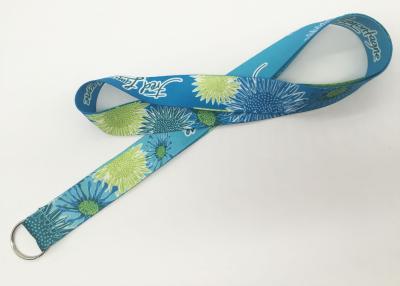 China Polyester Printing Dye Sublimation Lanyards , Id Badge Neck Strap With Custom Logo for sale
