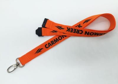 China 2cm Wide Silk Screen Lanyards / Safety Lanyards For ID Badges for sale