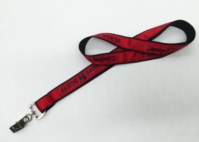China Advertisement Black Imprinted neck Silk Screen Lanyards with ID cards for sale